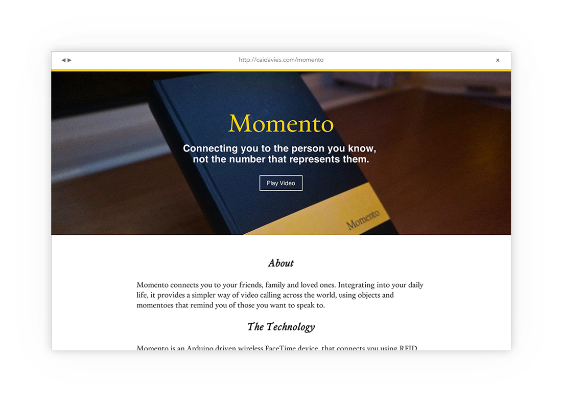 Momento Website